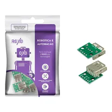 5x Módulo Adaptador Usb Fêmea Para Dip - Roxo Foto  mini 1