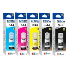 5x Tinta Epson T544320 T544120 T544420 T544220 L3150 L3110 Tinta 02 Preta - 01 Magenta - 01 Ciano - 01 Amarelo Foto mini 1
