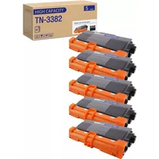 5x Toner CompatÃvel Cp Tn3382 Tn750 P/ Dcp8152dn Tinta Preto Foto mini 1
