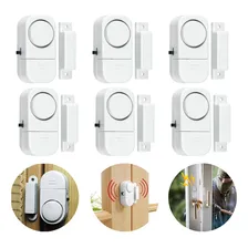 6 Alarme Sonoro Para Portas E Janelas Sem Fio Magnético Foto  mini 1