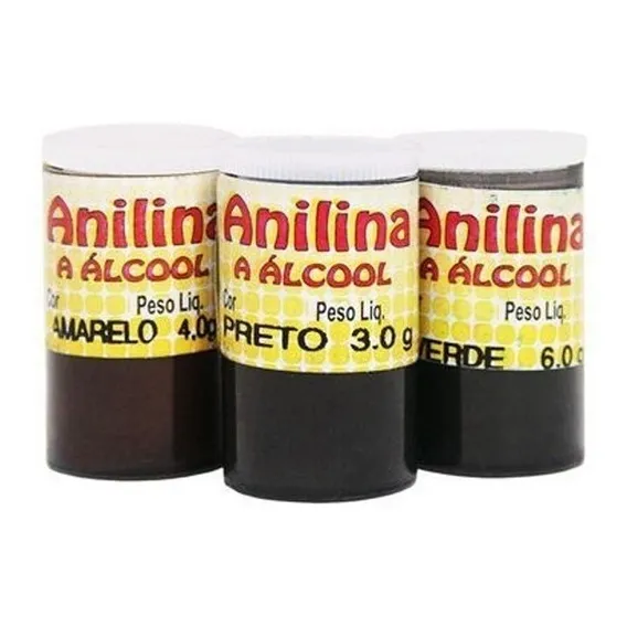 6 Anilina A Álcool Glitter Para Tingimento A Cor Foto 1