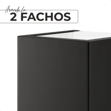 6 Arandela Led 5w 2 Fachos Dois Focos Externa Alumínio Cor Preta | Led Frio 127/220V Foto mini 4