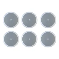 6 Arandela Som Ambiente Jbl Selenium 6fr2r P/ Gesso Redonda Cor Branco Foto  mini 1