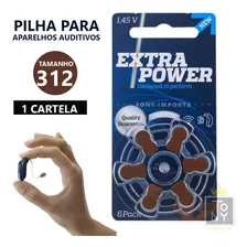6 Baterias Pilha Para Aparelho Auditivo Extra Power - 312 Foto mini 1