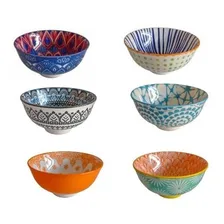 6 Bowls Cumbucas Tigelas Estampados 300ml Foto mini 1