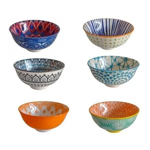 6 Bowls Cumbucas Tigelas Estampados 300ml Foto 1