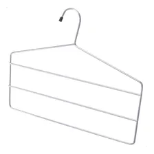 6 Cabides Para Calças Triplo Aço Cromado Reforçado Kit Foto mini  2