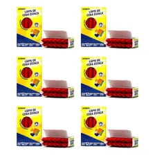 6 Caixas Lápis De Cera Estaca Vermelho - Acrilex Foto mini 3