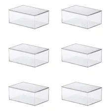 6 Caixas Organizadora Transparente 16,5x11x7cm 1077 Foto  mini 1