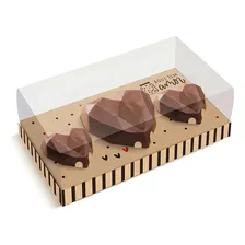 6 Caixas Ovo Páscoa Coração 200g/18g - Kraft Doçura - Cromus Foto  mini 1