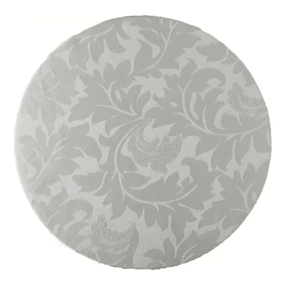 6 Capa Sousplat Supla Tecido Jacquard 35cm Diâmetro - Cor Cinza Foto 1