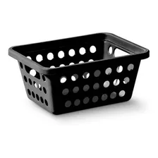 6 Cesta Organizadora P Preta Em Polipropileno 3557 Cozinha Foto mini 1