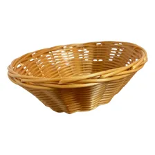 6 Cesto Oval Vime Sintético 22 Cm Ref 12140 Cor Marrom Foto mini  2