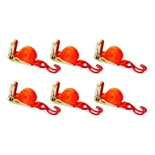 6 Cinta Fita Para Prender Amarrar Carga 4.5m X 25mm Flex Foto mini 1