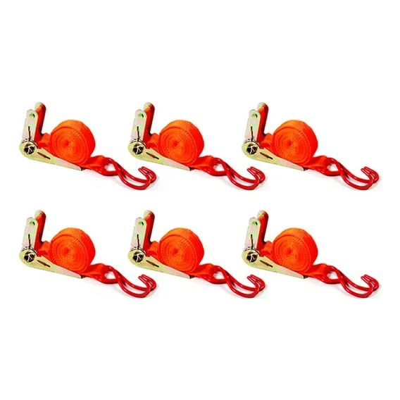 6 Cinta Fita Para Prender Amarrar Carga 4.5m X 25mm Flex Foto 1