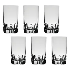 6 Copos De Cristal Para Água 230ml Trio Bohemia Titânio Cor Incolor Foto mini 1