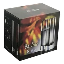 6 Copos De Cristal Para Vodka 50 Linha Barline Bohemia Foto mini 4