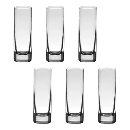 6 Copos De Cristal Para Vodka 50 Linha Barline Bohemia Foto 1
