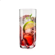 6 Copos Longos De Cristal Para Água 300ml Trio Bohemia Cor Incolor Foto mini 4