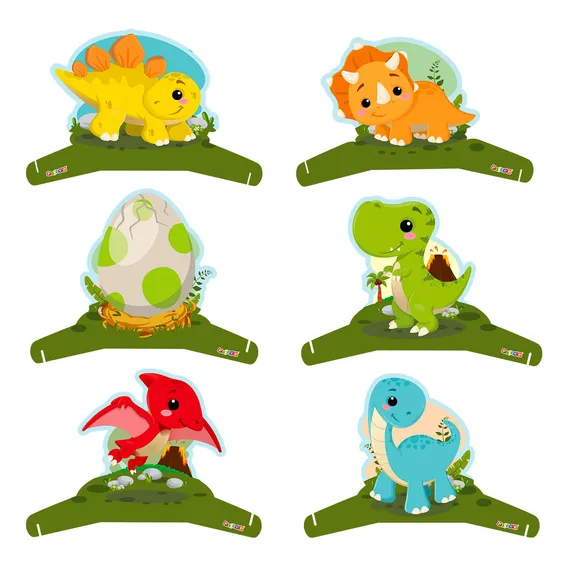 6 Decoração Display De Mesa Eva Festa Dino Baby Aniversário Foto 1