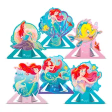 6 Display De Mesa Decoração Ariel Festa Pequena Sereia Anive Foto mini 1