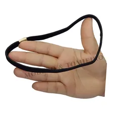 6 Elásticos Faixa Cabelo Headband Tiara Masculina Afro Puff Cor 6 Cores Foto mini 2