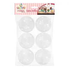 6 Esferas Acrilicas Transparente Mais Durabilidade 7cm Foto mini 4