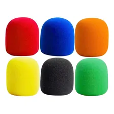 6 Espumas Colorida Para Microfone Anti Puff Liverpool Cor Colorido Foto mini 2