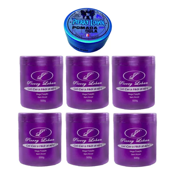 6 Gel Cera Pierry Lohan 500g Gel Cera + Super Foto 1