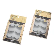 6 Kits Trio Cilios Posticos 6d 3 Pares 4017 Vivai Foto mini  3