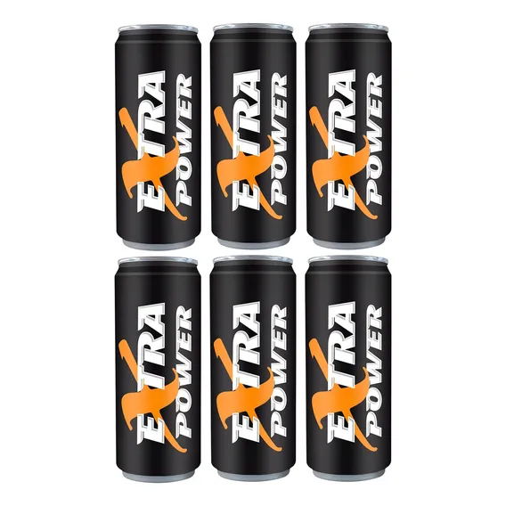6 Latas De Energetico Energy Extra Power 473ml Tradicional Foto 1