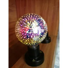 6 Lâmpada Natal Decorativa G80 3d Led Bulbo 6w 2700k Fogos 110v/220v (bivolt) Foto mini  2