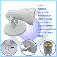 6 Luminaria De Teto Spot Sobrepor Lampada Par20 Bulbo Soft Cor Branco 110V/220V Foto mini 2
