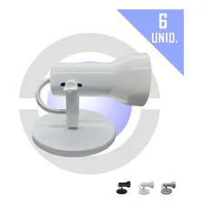 6 Luminaria De Teto Spot Sobrepor Lampada Par20 Bulbo Soft Cor Branco 110V/220V Foto mini 1
