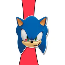 6 Mascaras Festa Sonic Decoração Aniversário Completo Foto mini 2