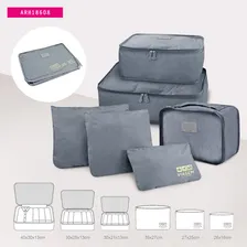6 Organizador De Mala P/ Viagem Necessaire Jacki Design Cinza Foto mini 2