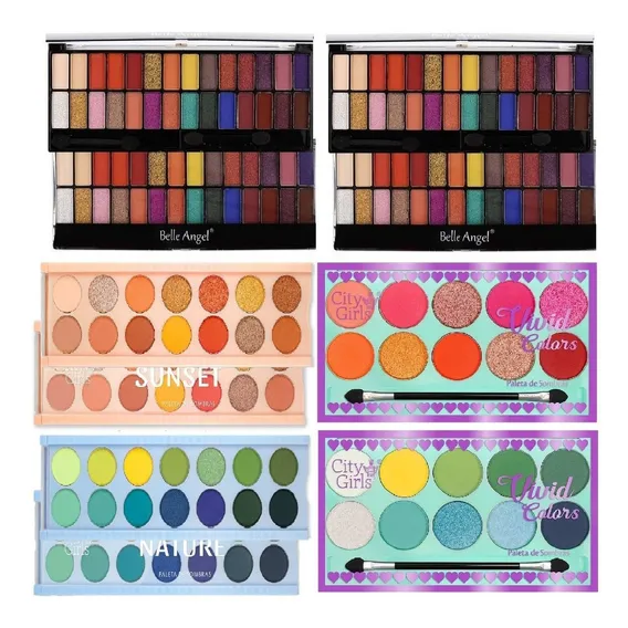6 Paleta Sombra Matte Nude Fosca 28 Cores Belle Angel T016 Cor da sombra 6 Modelos Foto 1