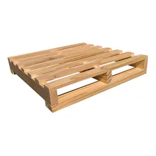 6 Pallet De Madeira Crú 50x50 Palete Palet Estrado Novos Cor Amarelo Foto  mini 1
