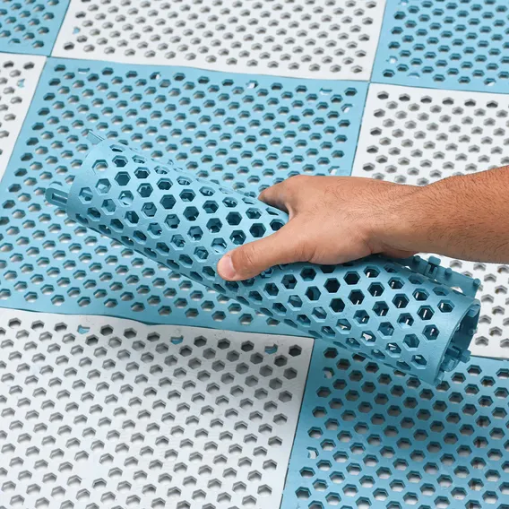 6 Pçs Tapete Estrado Pvc Antiderrapante Piso Para Box Canil Triboshop Foto 1