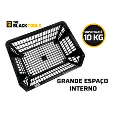 6 Peças Cesto Empilhavel Expositor Organizador Preto The Black Tools Foto mini 4