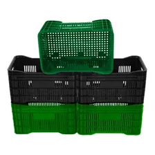 6 Peças Kit Caixa PlĂĄstica HortifrĂști AgrĂcola Colorida 48 L Foto mini 1
