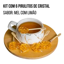 6 Pirulitos De Cristal ( Café, Mel Com Limão Ou Cappuccino ) Foto  mini 1