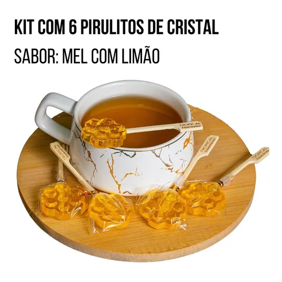 6 Pirulitos De Cristal ( Café, Mel Com Limão Ou Cappuccino ) Foto 1
