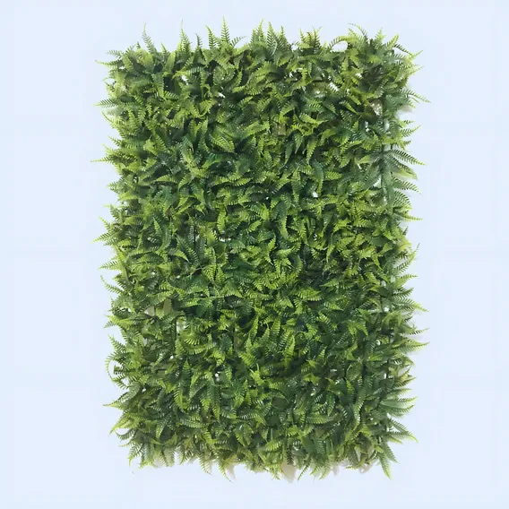6 Placas Samambaia Artificial 40x60 Jardim Vertical Folha Foto 1