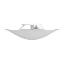 6 Plafon Solari Quadrado 28cm 60w Para 2 Lâmpadas Taschibra Cor Branco 110V/220V Foto mini 3