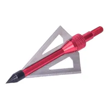 6 Pontas De Caça Para Flecha Arco Recurvo Composto Balestra Cor Vermelho Foto  mini 1