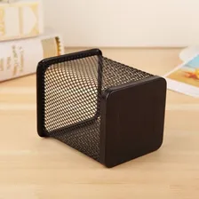 6 Porta Treco Caneta Låpis Organizador Quadrado Home Office Cor Preto Quadrado 6pçs Foto mini 3
