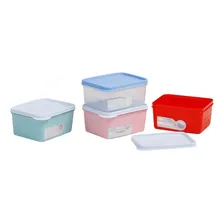 6 Potes Herméticos Dup Essencial 500ml Freezer Microondas Foto mini 1