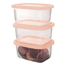 6 Potes Retangulares Tapower Transparentes 520ml Unitario Foto mini 3