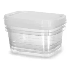 6 Potes Retangulares Tapower Transparentes 520ml Unitario Foto mini 2